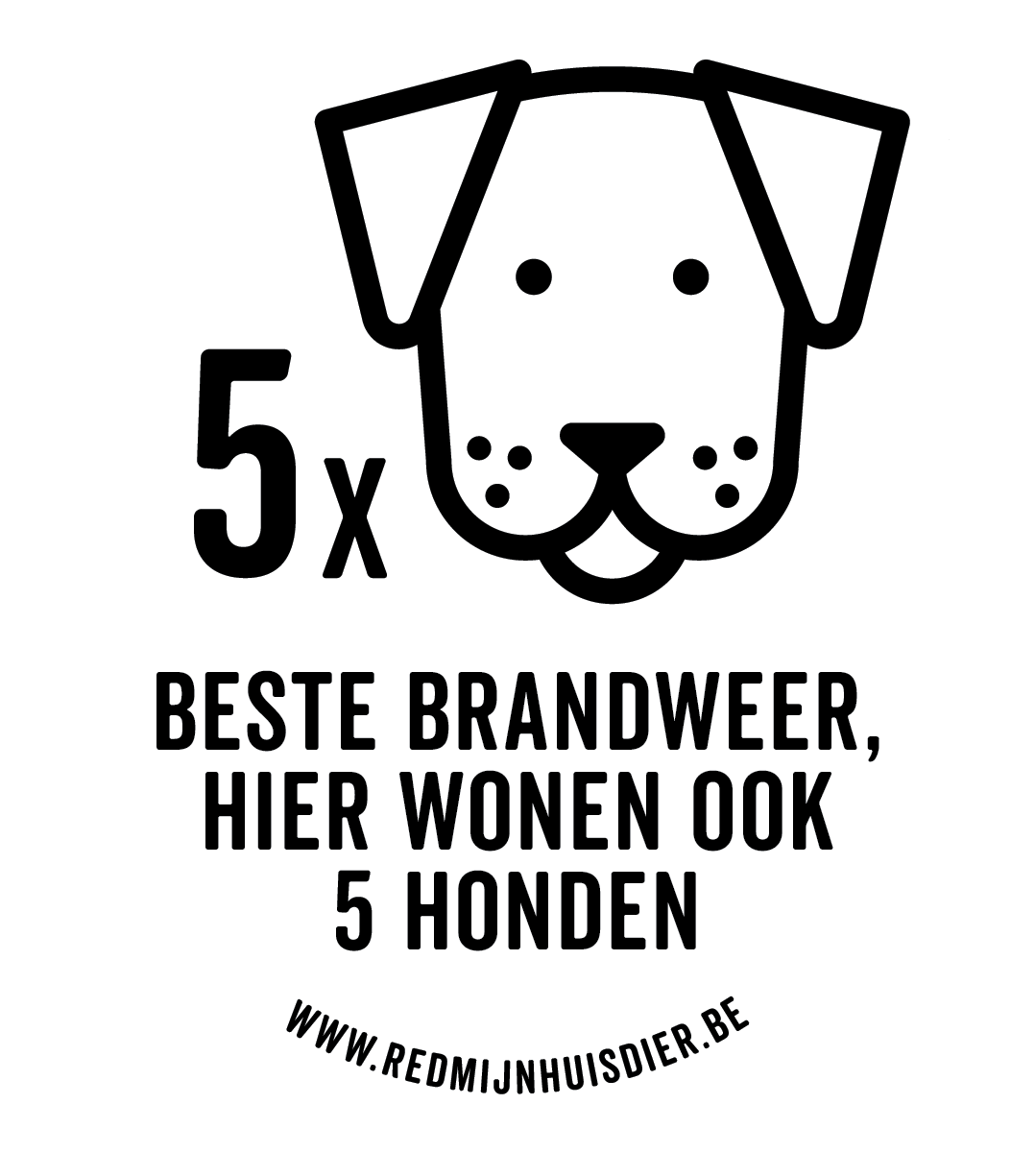 VIJF HONDEN